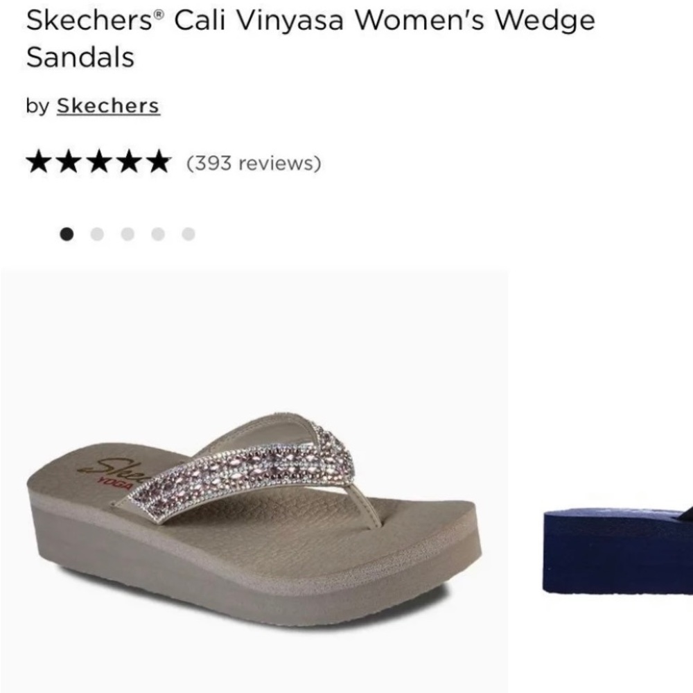 SKETCHERS YOGA WEDGE SANDAL NWOT COMFORT SANDALS